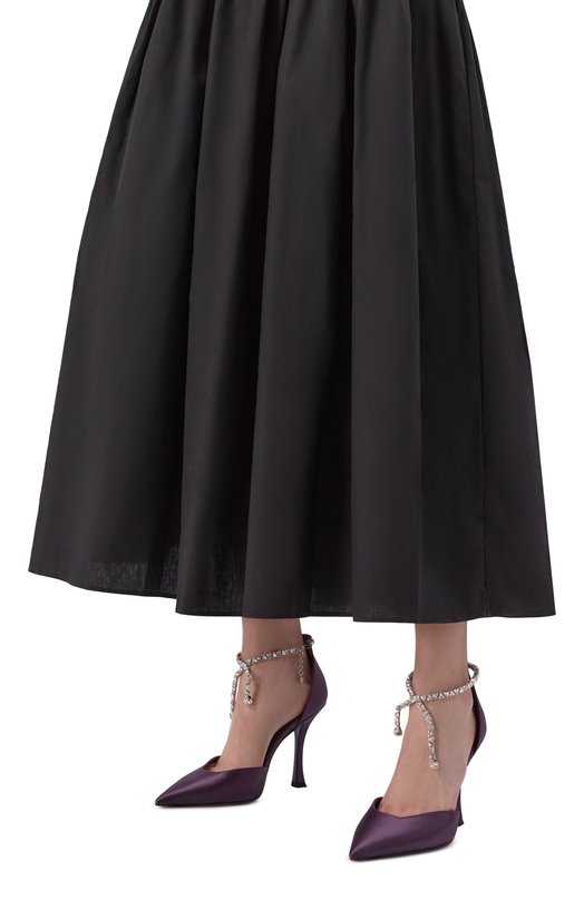 Текстильные туфли Stevie 100 Jimmy Choo STEVIE100SAT Фиолетовый  STEVIE100SAT Фото 2