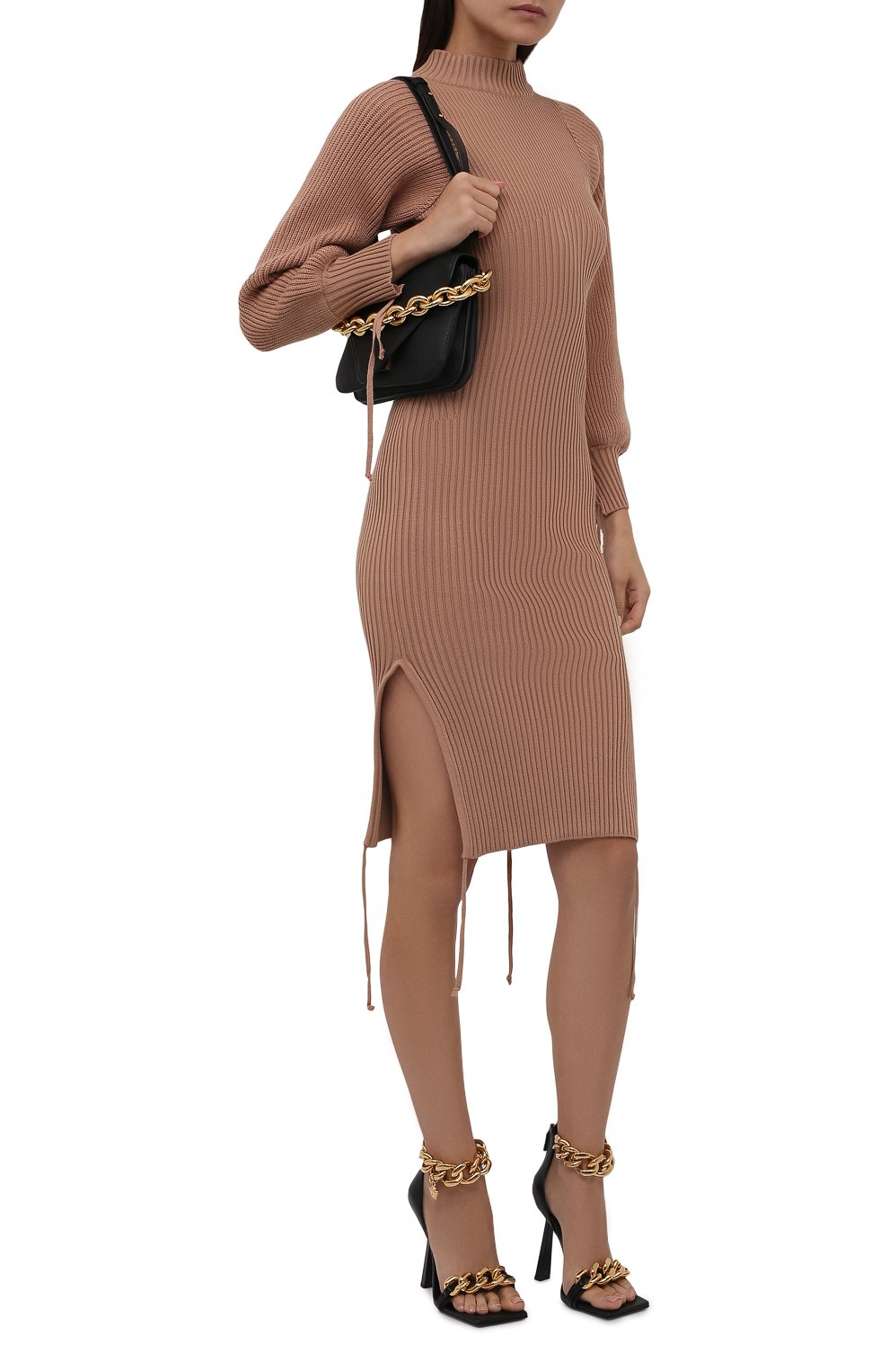 Платье ANDREADAMO бежевого цвета по цене 94600 руб., арт. ADFW21DR05029476, фото 2 Платье ANDREADAMO, арт. ADFW21DR05029476, фото 2