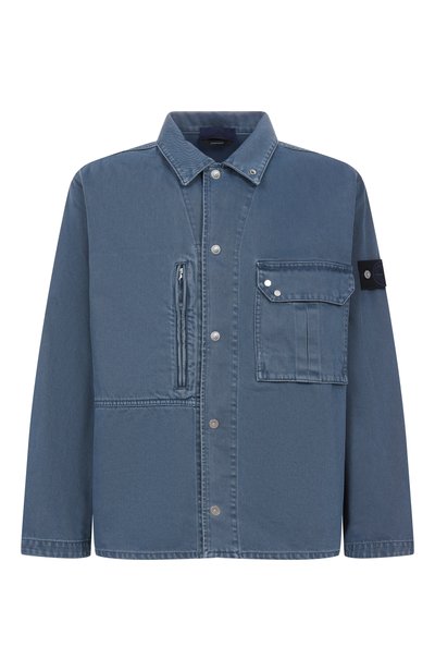 Мужская хлопковая рубашка STONE ISLAND, арт. L1S141200001/S0J18