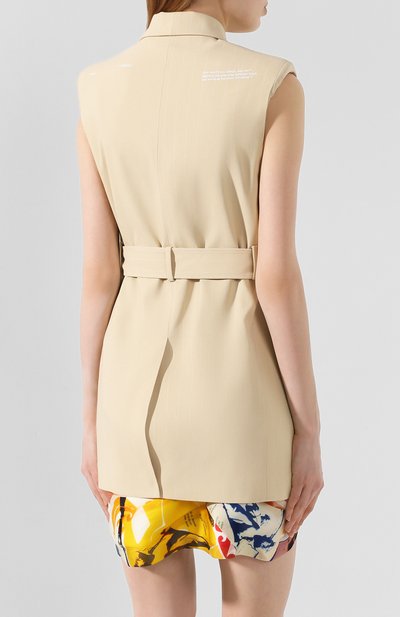 Жилет из смеси хлопка и вискозы OFF-WHITE, арт. 0WEF046S20FAB0016100, фото 4
