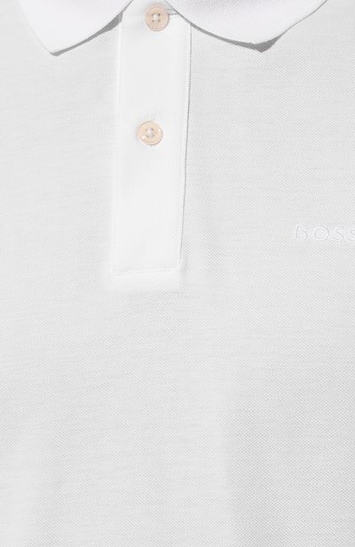 Хлопковое поло BOSS, арт. 50468362, фото 5