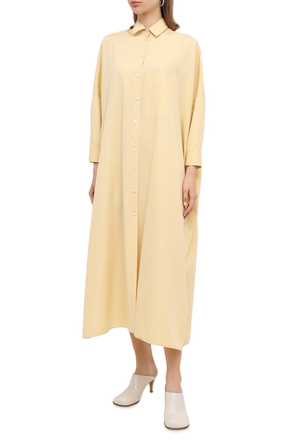 Хлопковое платье JIL SANDER, арт. JSCR503605-WR244300, фото 3