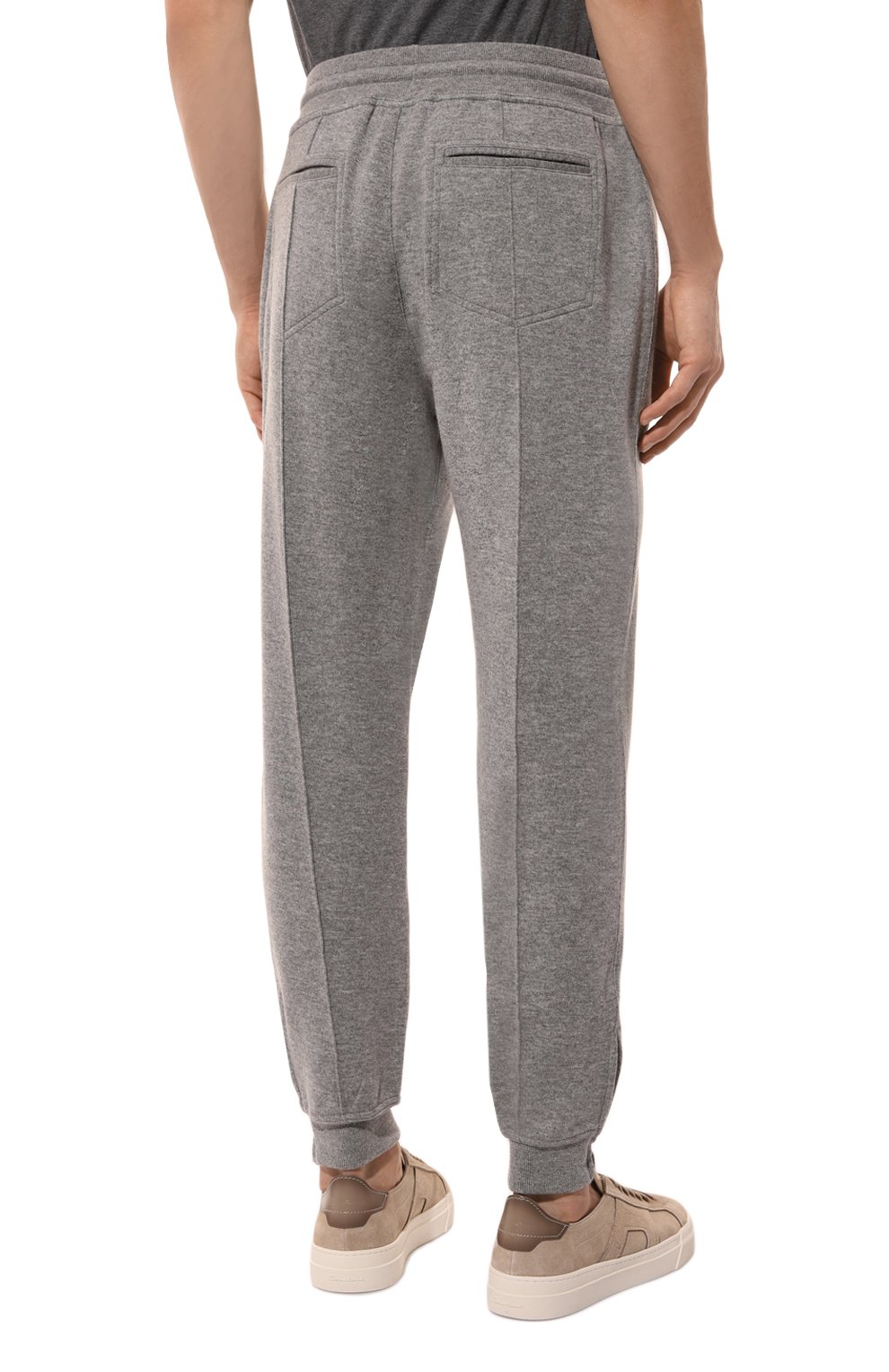 Джоггеры из кашемира и хлопка BRUNELLO CUCINELLI, арт. MM8323263G, фото 4