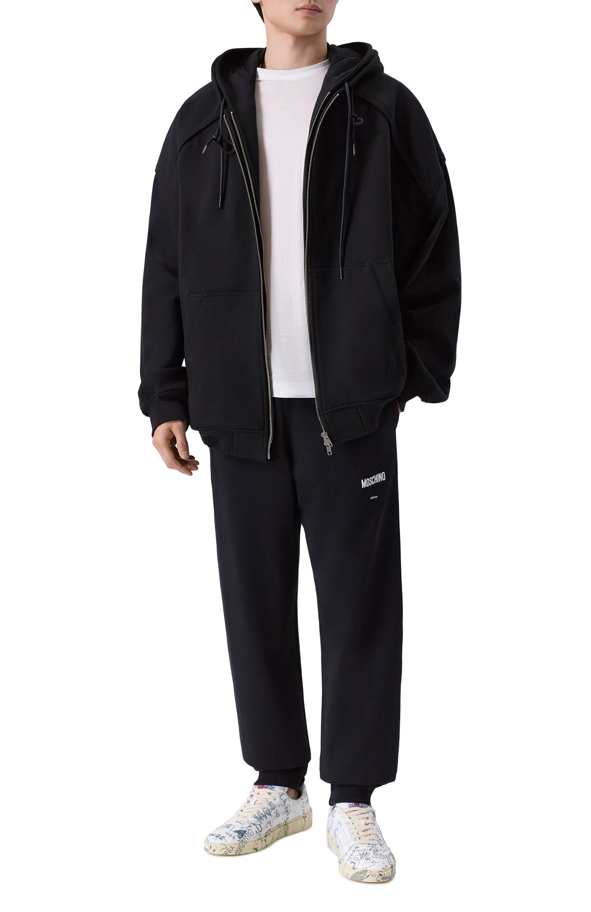 Кожаные кеды rider DSQUARED2 белого цвета по цене 64050 руб., арт. SNM0451/01504836, фото 2 Кожаные кеды rider DSQUARED2, арт. SNM0451/01504836, фото 2