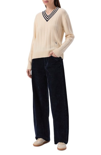 Пуловер из кашемира и шерсти SPORTY AND RICH, арт. WS07961302WH63, фото 2