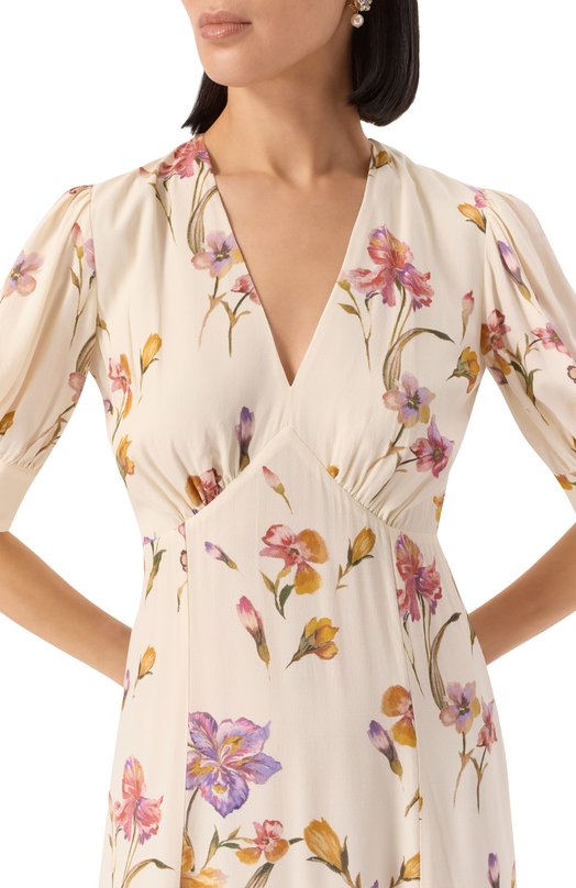 Платье из вискозы Twinset 251TP2770 Кремовый  251TP2770 Фото 5