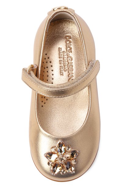 Кожаные балетки DOLCE & GABBANA, арт. D20108/AX261, фото 4