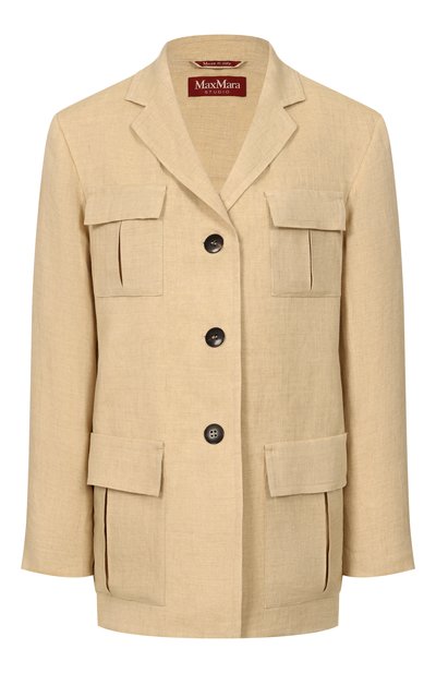 Женский льняной жакет MAX MARA STUDIO, арт. MSTADESS0