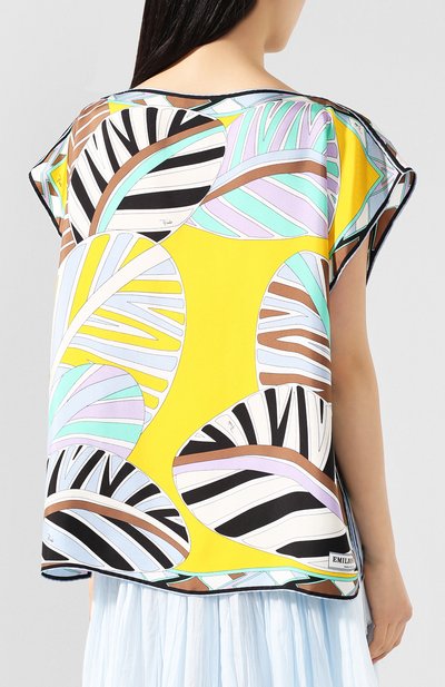 Шелковый топ EMILIO PUCCI, арт. 0HWM70/0H826, фото 4