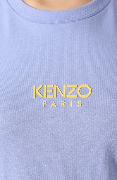Хлопковое платье KENZO сиреневого цвета по цене 21800 руб., арт. FA52R0749936, фото 5 Хлопковое платье KENZO, арт. FA52R0749936, фото 5
