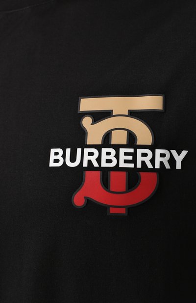 Хлопковая футболка BURBERRY, арт. 8017494, фото 5