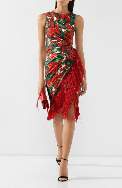 Платье из смеси шелка и вискозы DOLCE & GABBANA, арт. F6C8AT/HS1ZW, фото 2