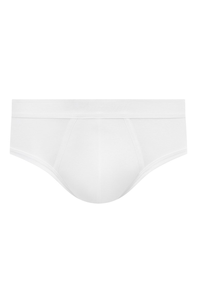 Мужские хлопковые брифы ZIMMERLI белого цвета, арт. 222-1474/M | Фото 1 (Нос: Не проставлено; Материал внешний: Хлопок; Кросс-КТ: бельё; Мужское Кросс-КТ: Трусы; Трусы М: Брифы)