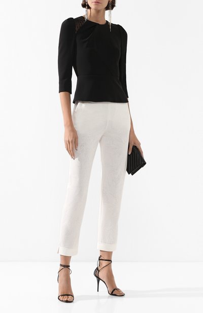 Брюки GIORGIO ARMANI белого цвета по цене 113000 руб., арт. 3HAP50/AJAMZ, фото 2 Брюки GIORGIO ARMANI, арт. 3HAP50/AJAMZ, фото 2