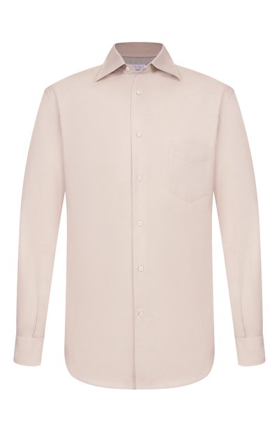 Хлопковая сорочка BRUNELLO CUCINELLI светло-бежевого цвета по цене 88800 руб., арт. MW6040621, фото 1 Хлопковая сорочка BRUNELLO CUCINELLI, арт. MW6040621, фото 1