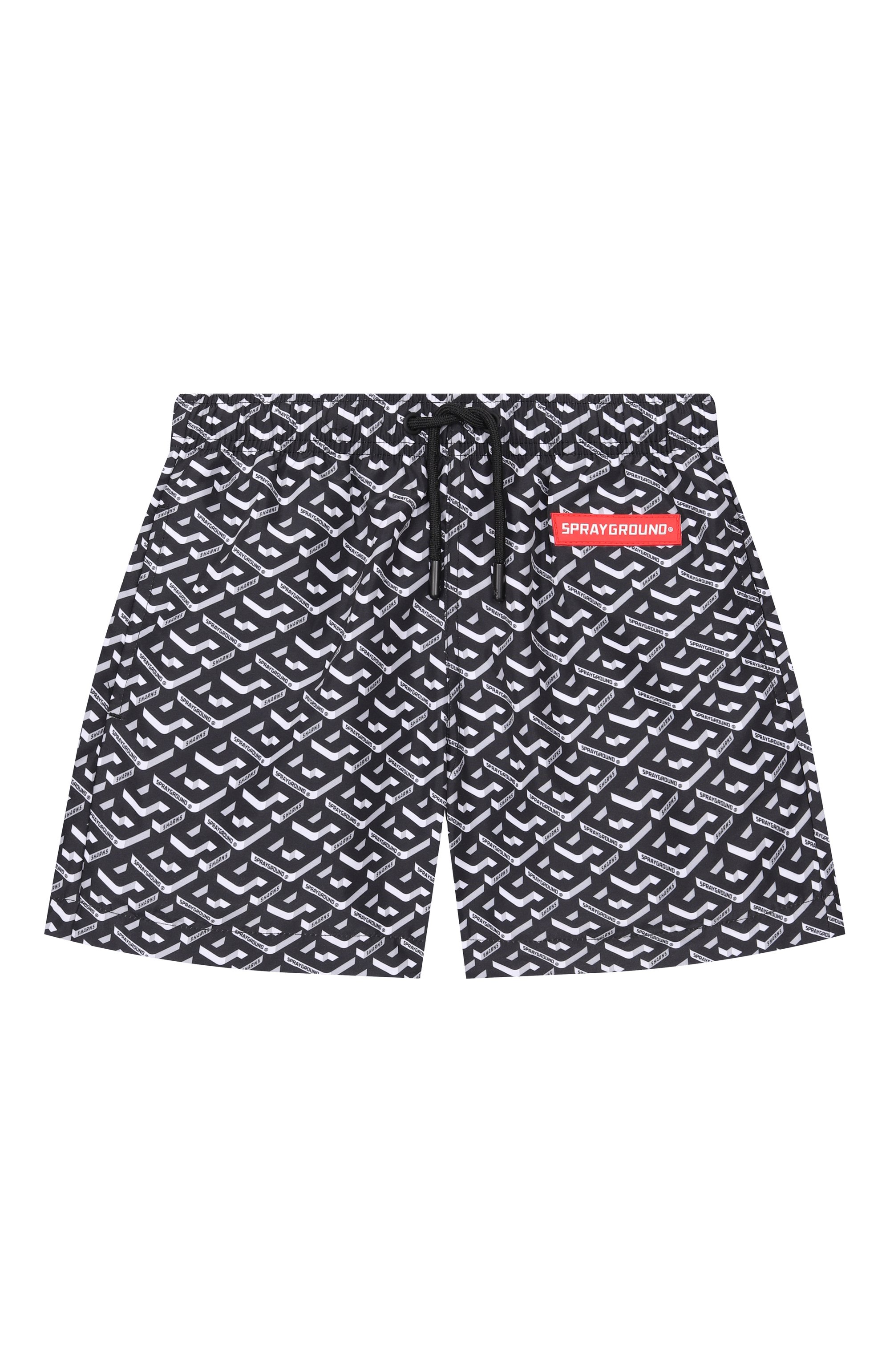 Плавки-шорты SPRAYGROUND, арт. SPY1305BLK/3DSG SWIM TRUNKS BLK, фото 1