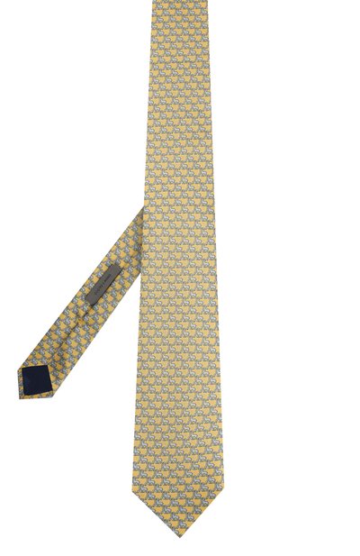 Шелковый галстук CORNELIANI желтого цвета по цене 14800 руб., арт. 85U390-0120333/00, фото 2 Шелковый галстук CORNELIANI, арт. 85U390-0120333/00, фото 2