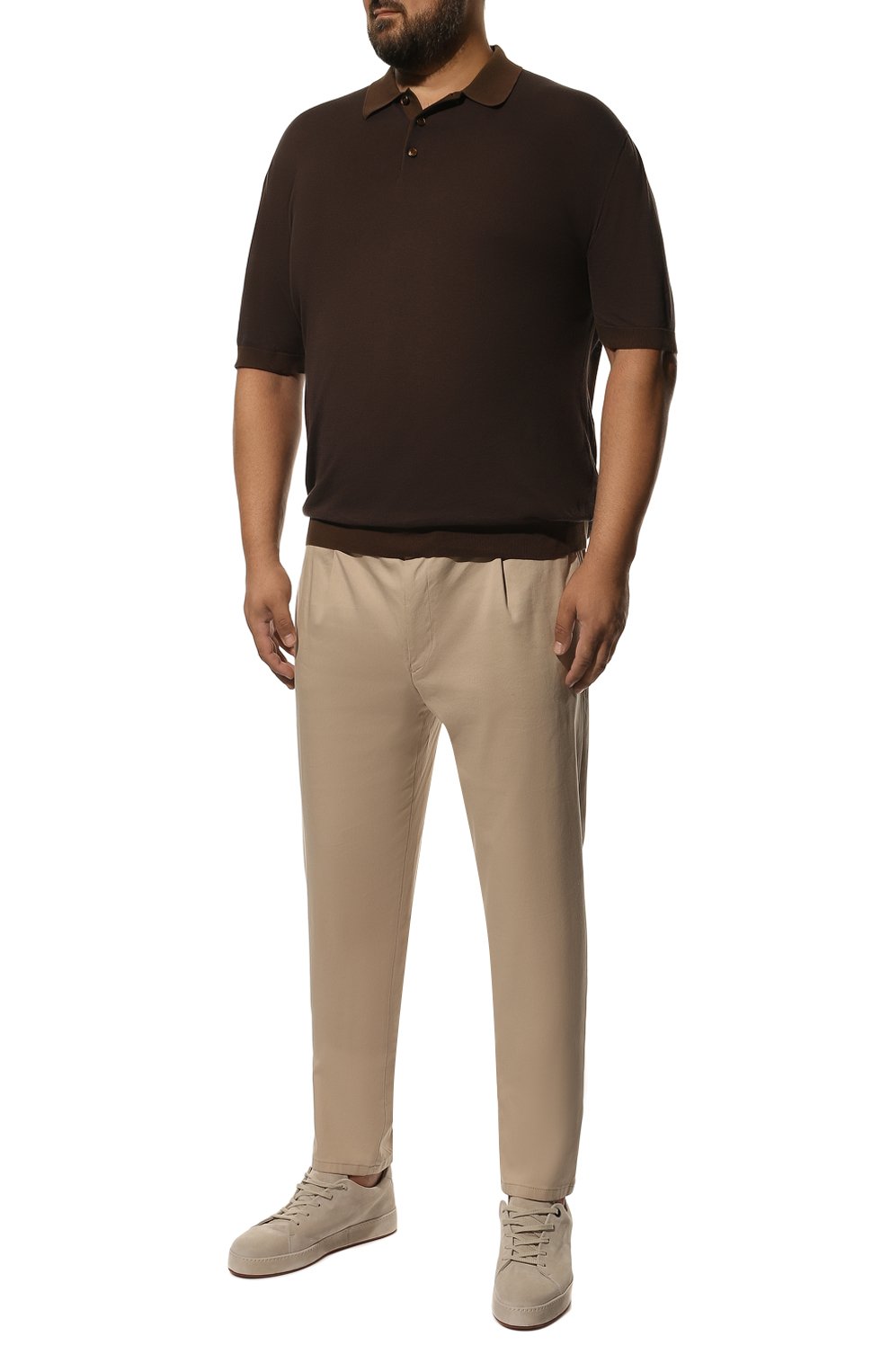 Хлопковые брюки EDUARD DRESSLER, арт. 250138/53W28, фото 2