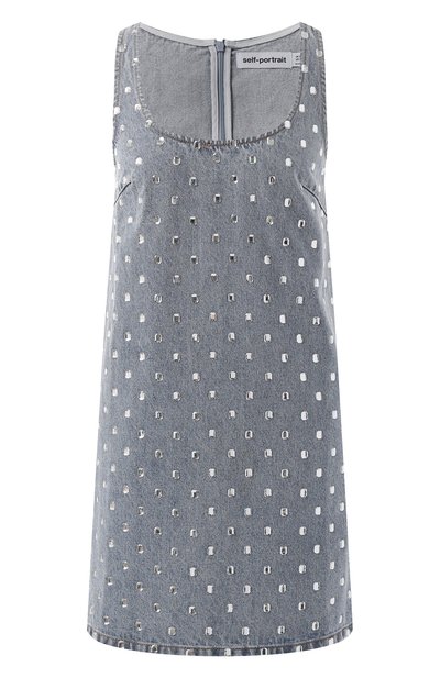 Женское джинсовое платье SELF-PORTRAIT, арт. PF24-842S-BL