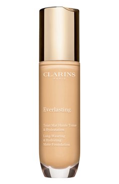 Устойчивый тональный крем everlasting, 100.5w (30ml) CLARINS  цвета, арт. 80068045 | Фото 1 (Региональные ограничения белый список (Axapta Mercury): Не проставлено; Нос: Не проставлено; Финишное покрытие: Матовый; SPF фильтр: Минимальный (0-5))