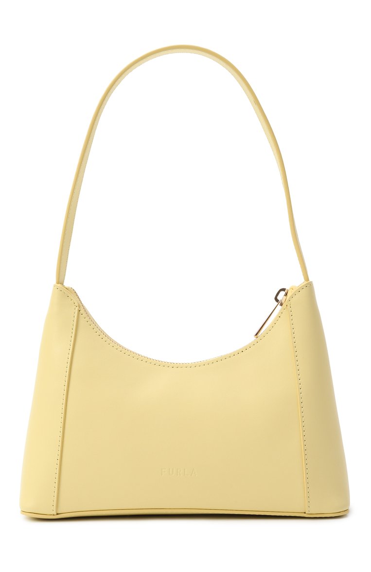 Женская сумка furla diamante mini FURLA желтого цвета, арт. WB00863/AX0733 | Фото 6 (Размер: mini; Материал: Натуральная кожа; Автоматизация состава: Проставлено; Автоматизация ТО: Проставлено)