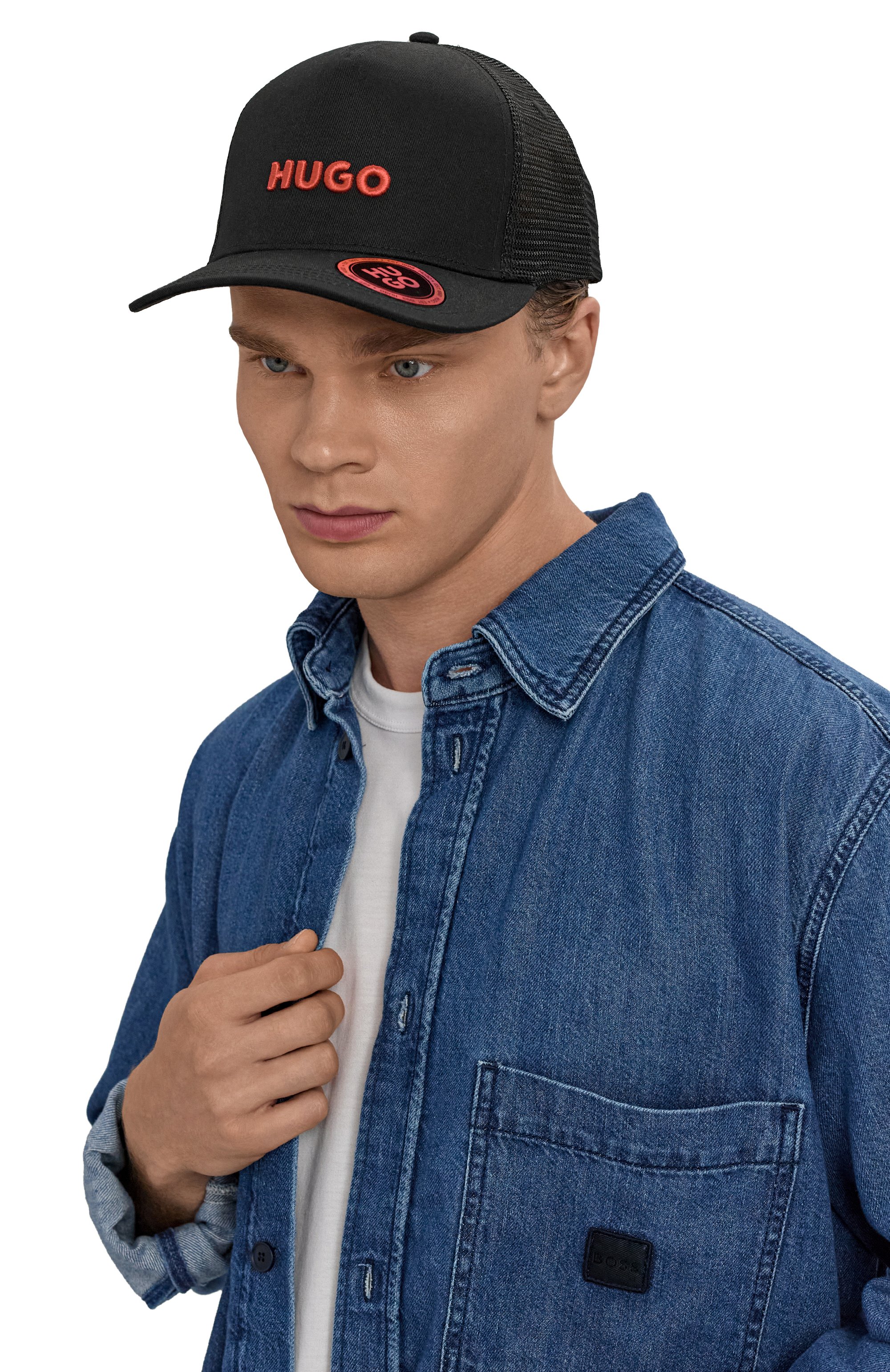 Хлопковая бейсболка HUGO, арт. 50535942, фото 2