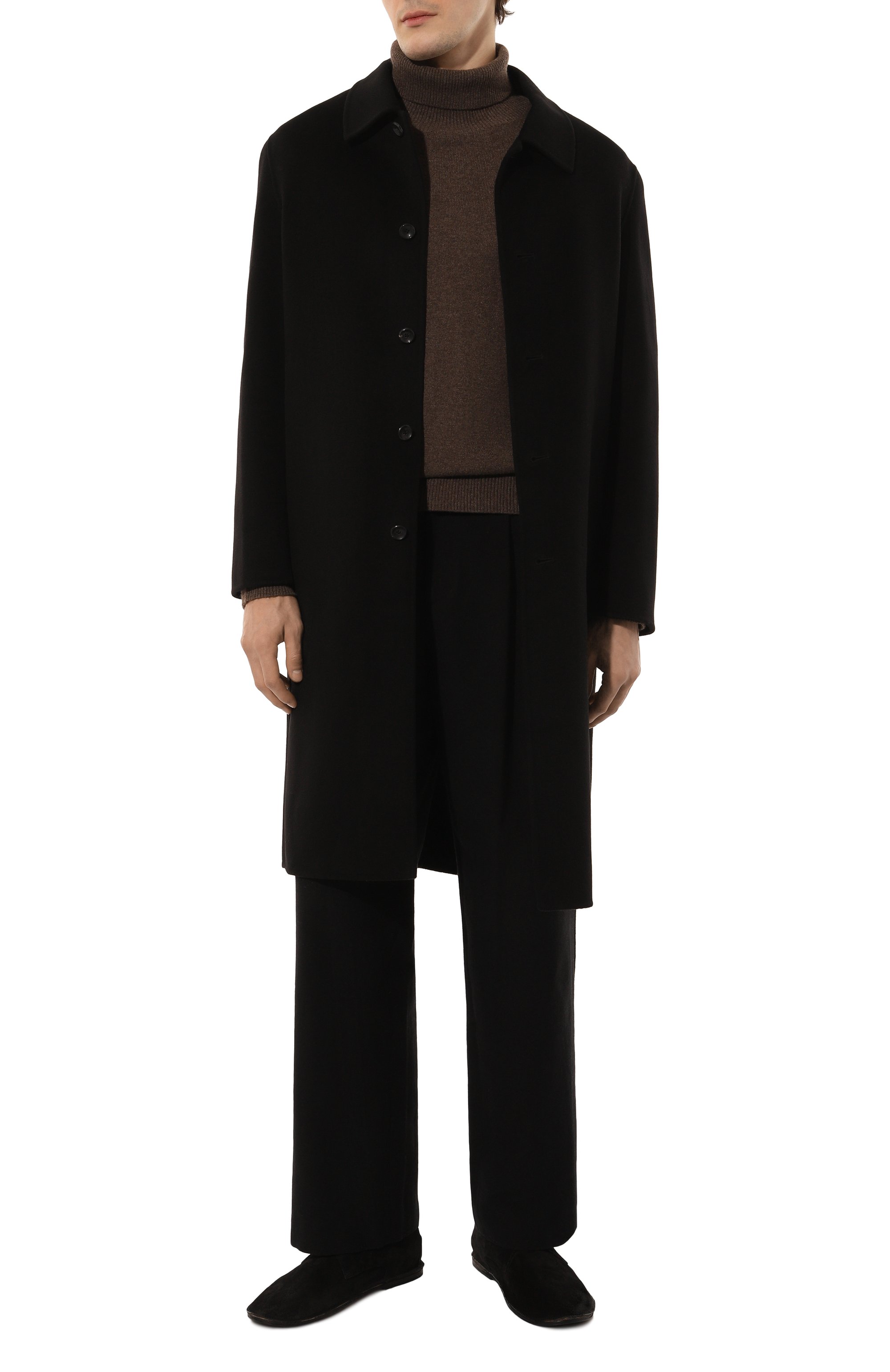 Пальто из шерсти и шелка ATTACHMENT черного цвета по цене 163000 руб., арт. AC42-002, фото 2 Пальто из шерсти и шелка ATTACHMENT, арт. AC42-002, фото 2