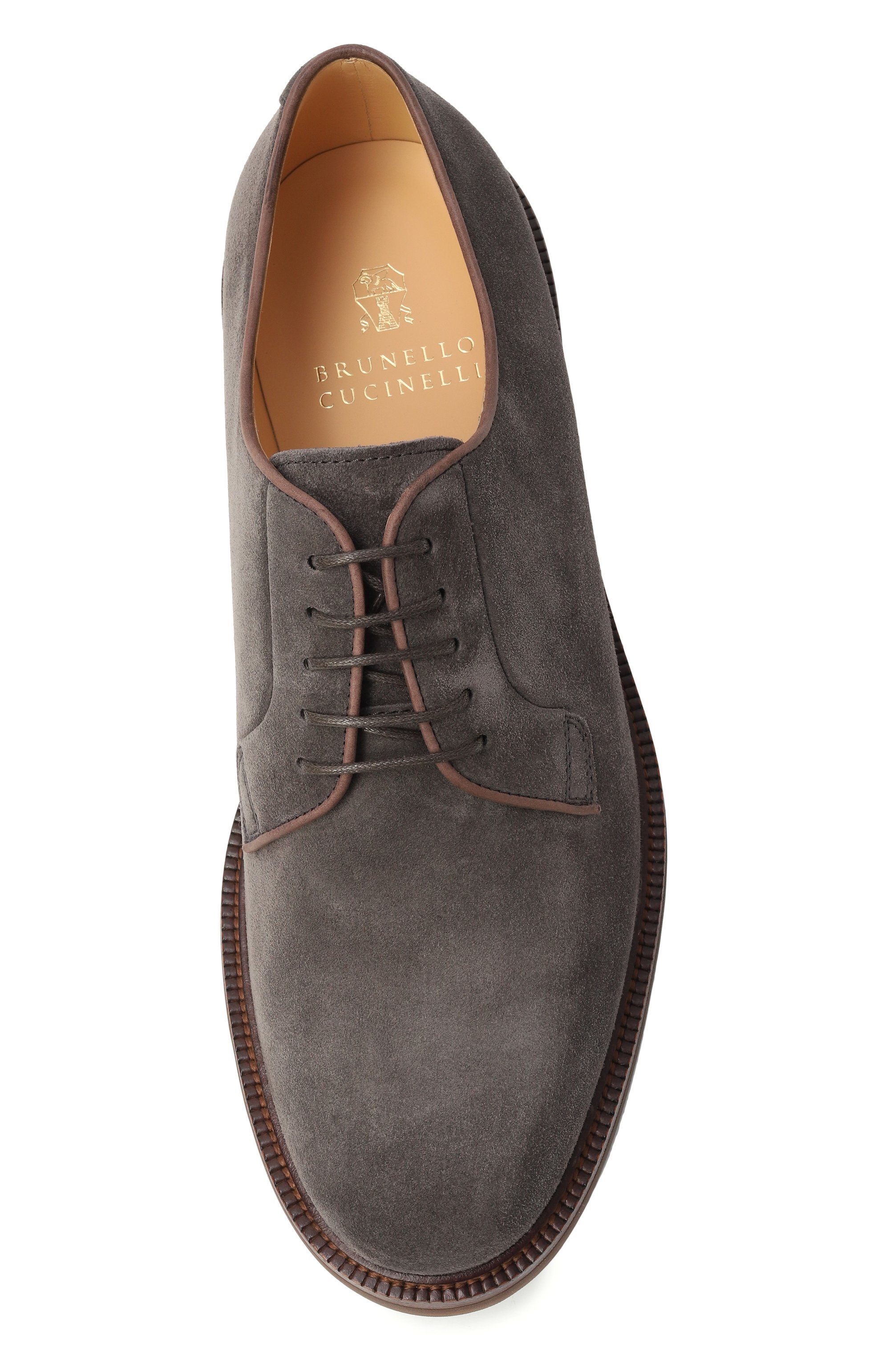 Замшевые дерби BRUNELLO CUCINELLI, арт. MZUPEAX810, фото 6