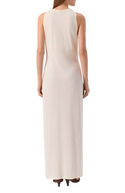 Платье из шелка и хлопка 12 STOREEZ кремового цвета по цене 24000 руб., арт. 132255, фото 4 Платье из шелка и хлопка 12 STOREEZ, арт. 132255, фото 4