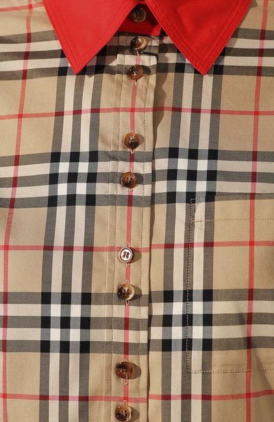 Хлопковая рубашка BURBERRY, арт. 8024251, фото 5