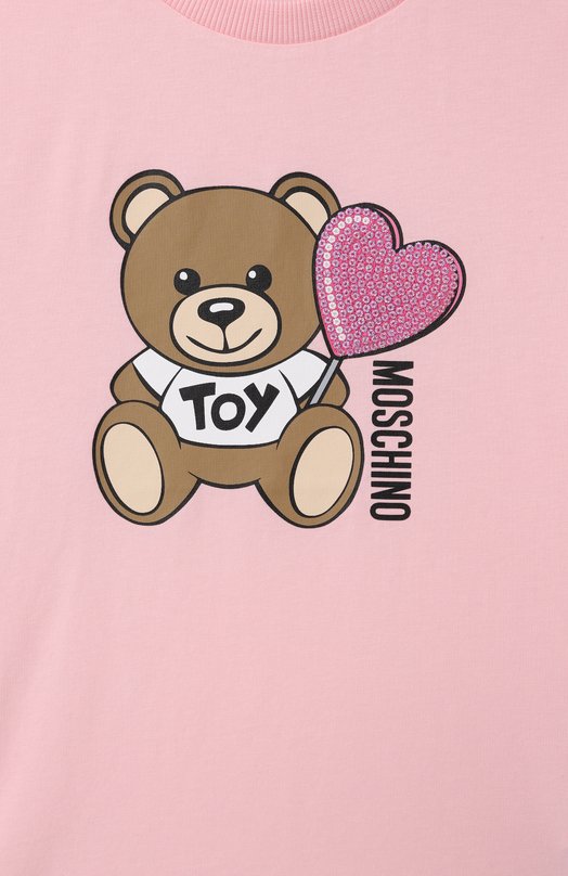 Хлопковая футболка Moschino 3