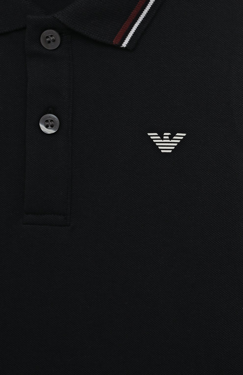 Хлопковое поло EMPORIO ARMANI, арт. 8N4FB5/1JPTZ, фото 3