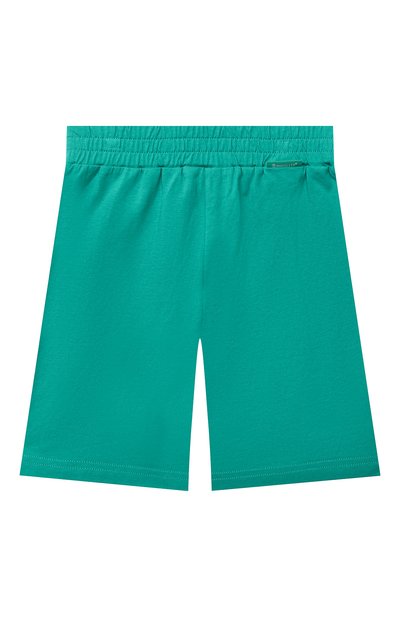 Комплект из футболки и шорт MONCLER зеленого цвета по цене 21800 руб., арт. G1-954-8M747-20-83907/8-10A, фото 5 Комплект из футболки и шорт MONCLER, арт. G1-954-8M747-20-83907/8-10A, фото 5