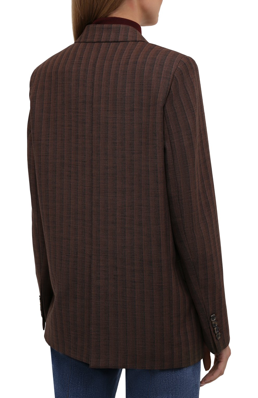 Жакет из шерсти и хлопка ACNE STUDIOS коричневого цвета по цене 83500 руб., арт. AH0144, фото 4 Жакет из шерсти и хлопка ACNE STUDIOS, арт. AH0144, фото 4