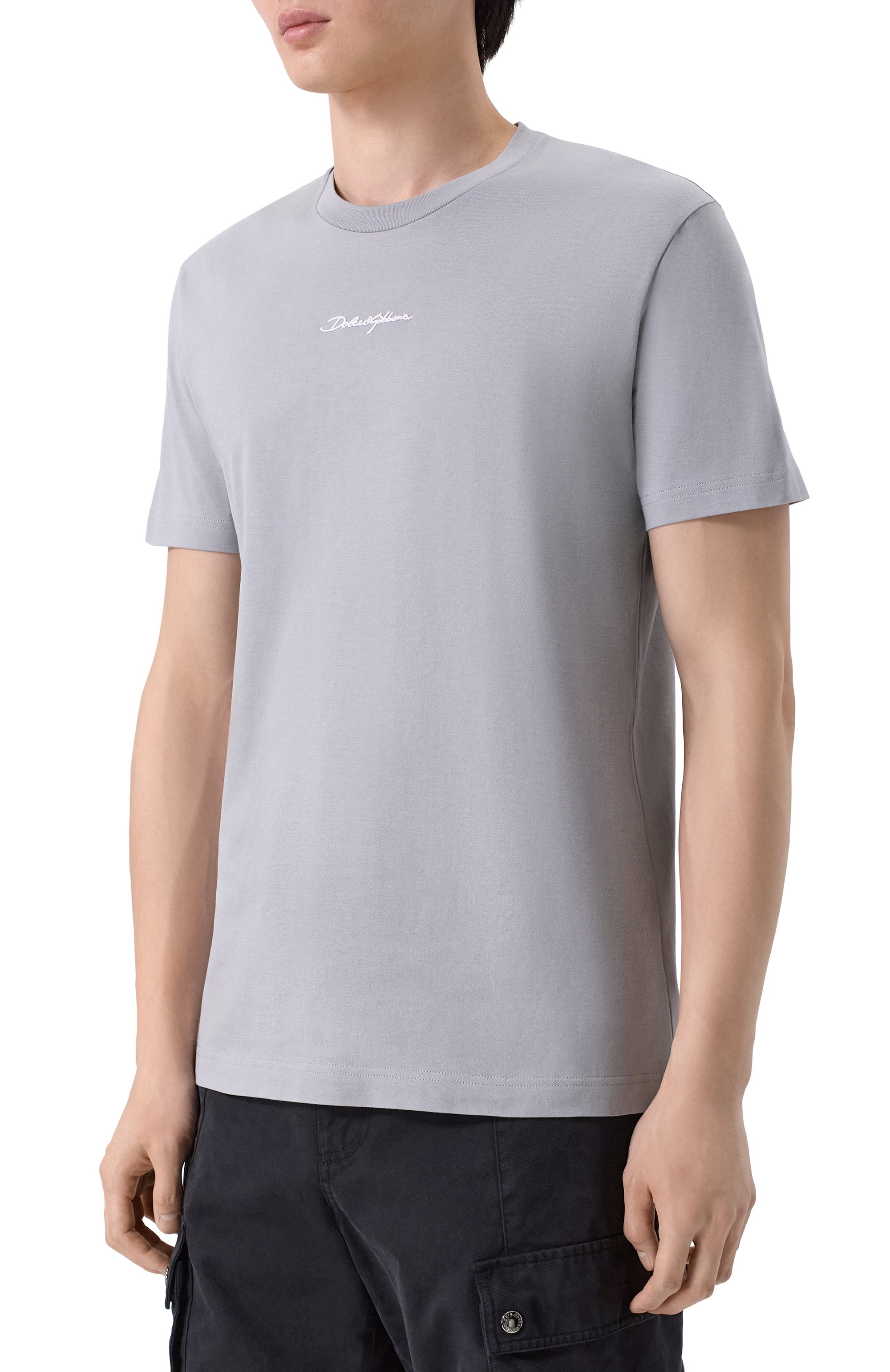 Хлопковая футболка DOLCE & GABBANA, арт. G8RN8Z/G7P0C, фото 3