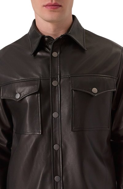 Кожаная куртка-рубашка MVST, арт. 54204/58-68, фото 5
