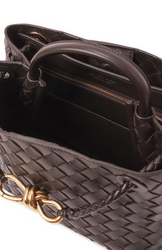 Женская сумка andiamo medium BOTTEGA VENETA коричневого цвета, арт. 766016 VCPP1 | Фото 5 (Размер: medium; Драгоценные камни: Проставлено; Материал сплава: Проставлено; Материал: Натуральная кожа)