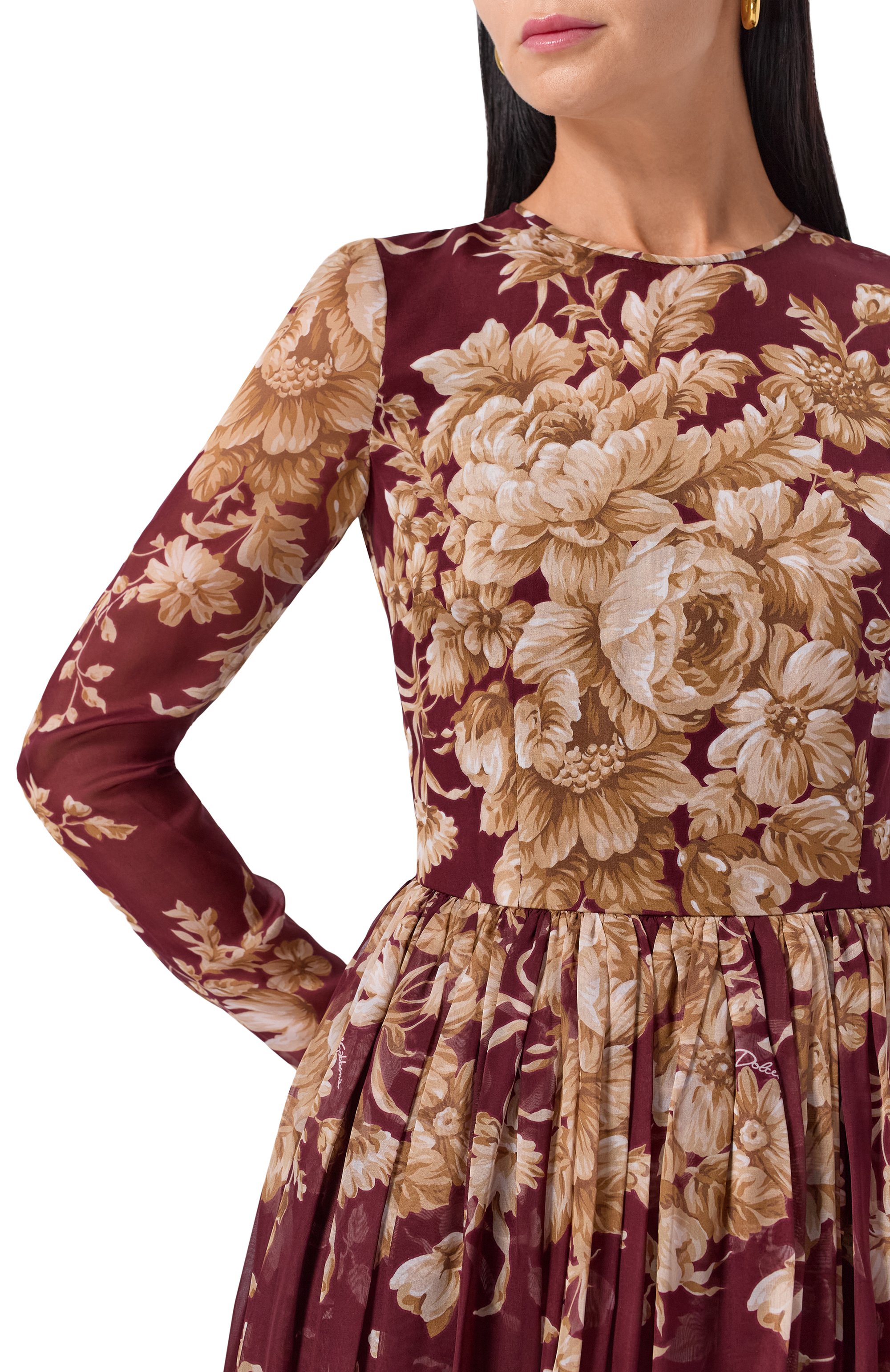 Шелковое платье DOLCE & GABBANA, арт. F6XG1T/IS1Z0, фото 4