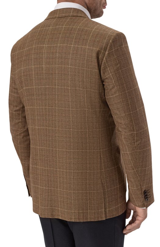 Шерстяной пиджак Corneliani 266018-2616309 Коричневый  266018-2616309 Фото 6