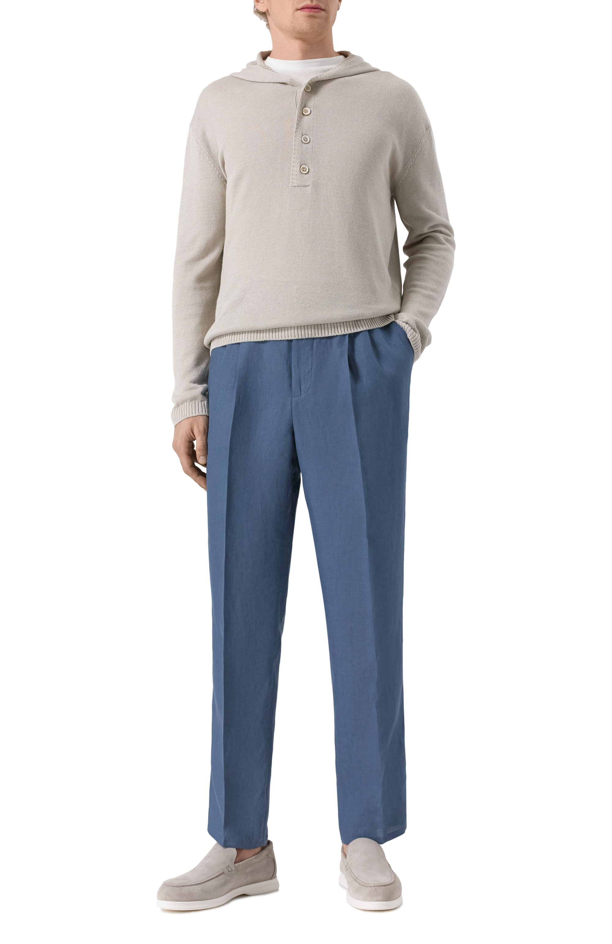 Льняные брюки BRUNELLO CUCINELLI, арт. MP420E1620, фото 2