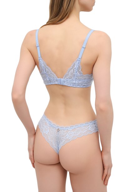 Трусы-стринги AUBADE голубого цвета по цене 6680 руб., арт. HK26, фото 3 Трусы-стринги AUBADE, арт. HK26, фото 3