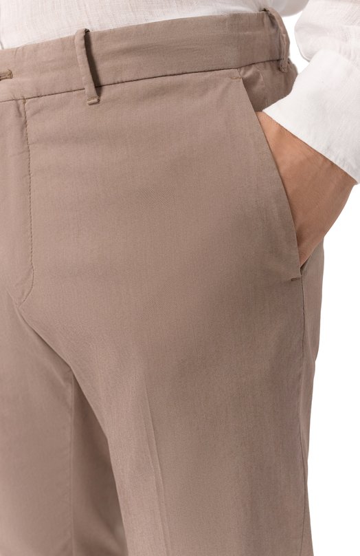 Хлопковые брюки Slowear 1W0084/9447B Бежевый  1W0084/9447B Фото 5