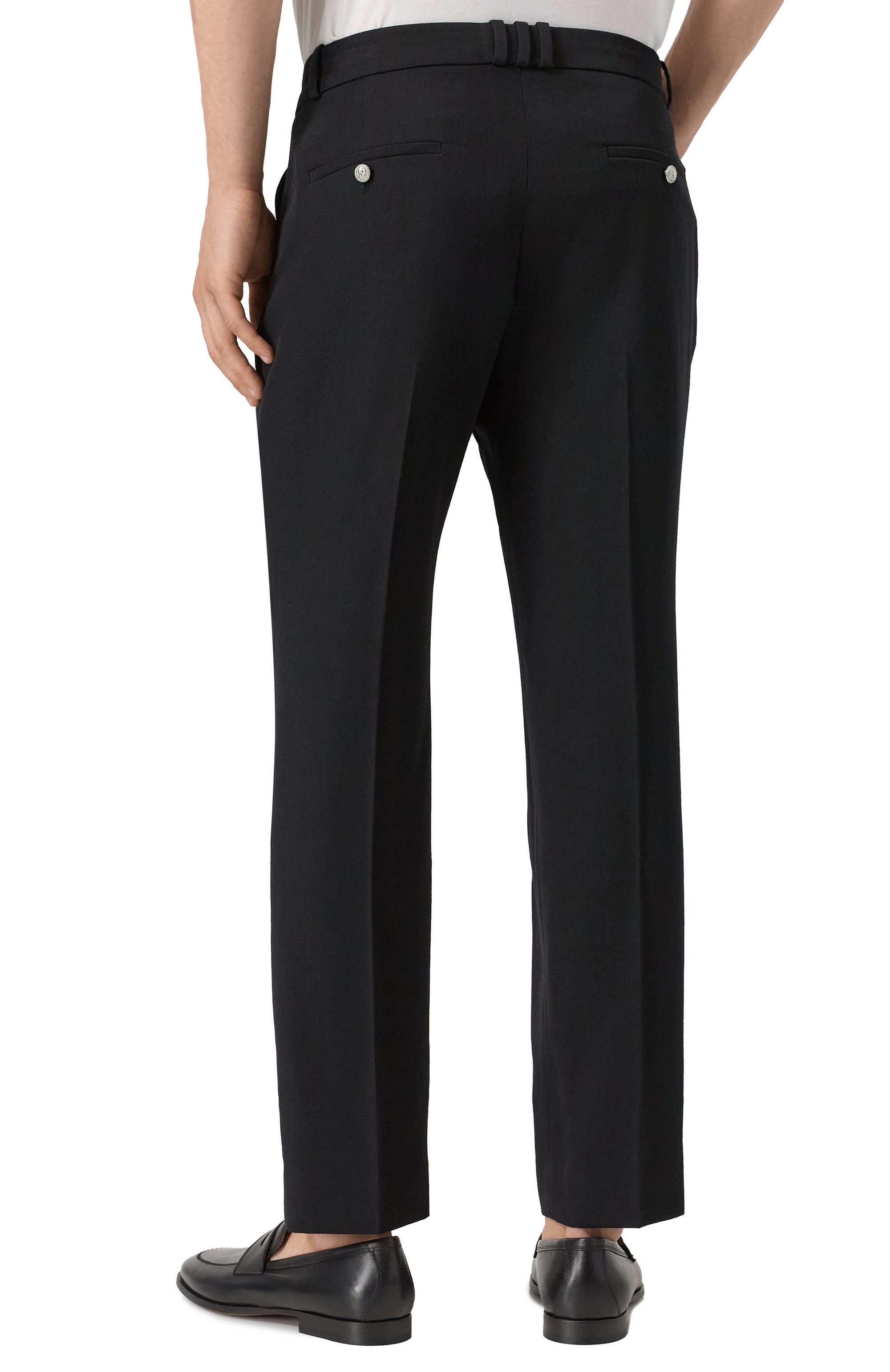 Шерстяные брюки BALMAIN, арт. FH1PM037/WC09, фото 4