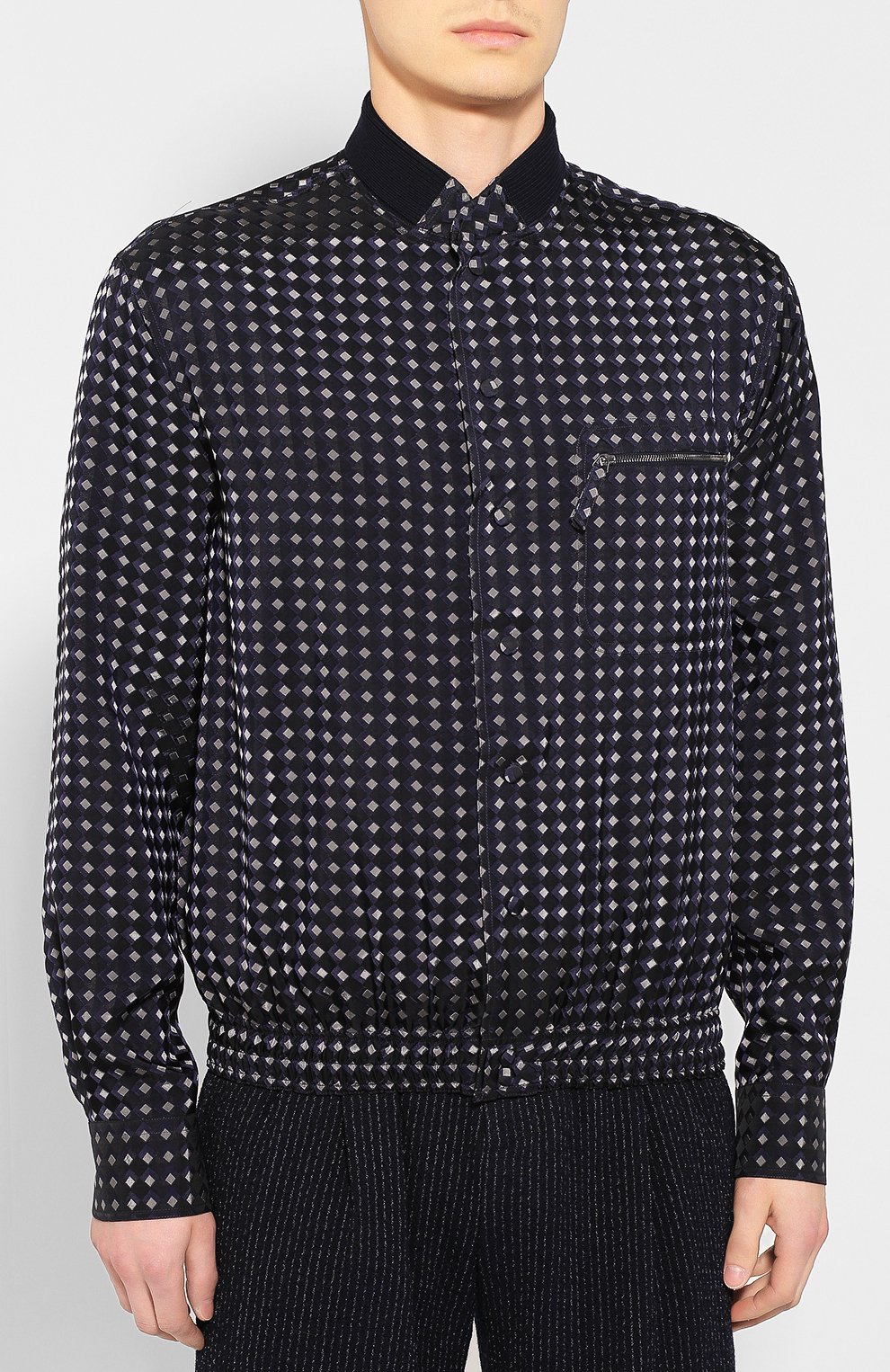 Рубашка GIORGIO ARMANI темно-синего цвета по цене 199500 руб., арт. 8WGCCZ1R/TZ394, фото 3 Рубашка GIORGIO ARMANI, арт. 8WGCCZ1R/TZ394, фото 3