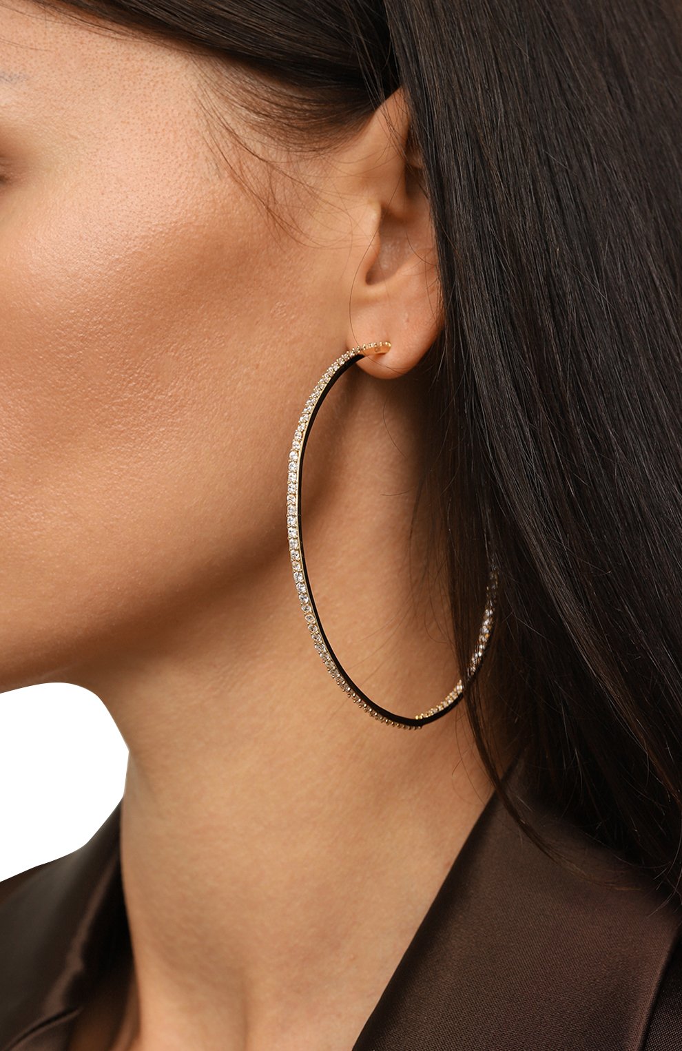 Серьги CRYSTAL HAZE, арт. FR0M THE BL0CK H00PS LARGE, фото 2