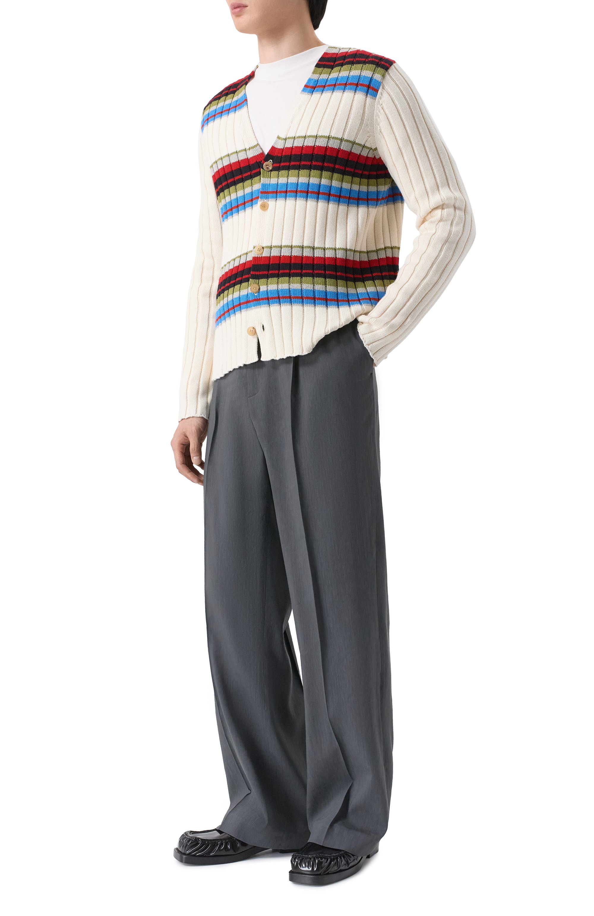 Брюки изо льна и вискозы DRIES VAN NOTEN, арт. 020900/3237, фото 2