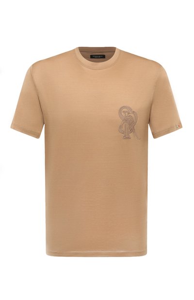 Мужская хлопковая футболка  STEFANO RICCI, арт. MNH4103000/TE0001