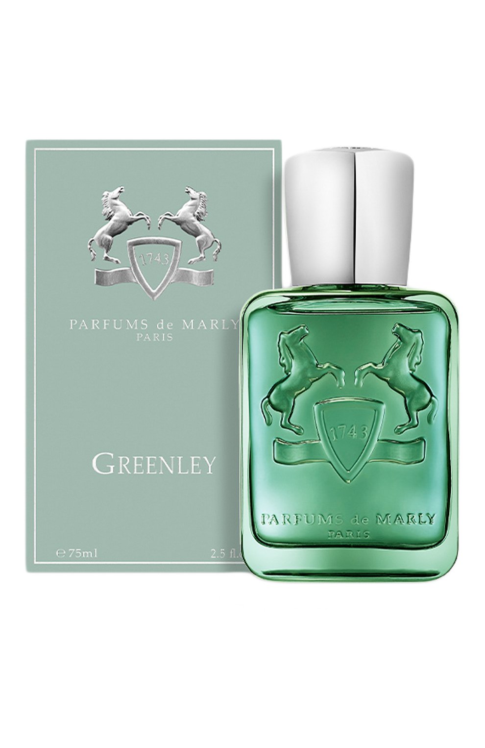 Парфюмерная вода greenley (75ml) PARFUMS DE MARLY бесцветного цвета по цене 35000 руб., арт. 3700578500885, фото 1 Парфюмерная вода greenley (75ml) PARFUMS DE MARLY, арт. 3700578500885, фото 1