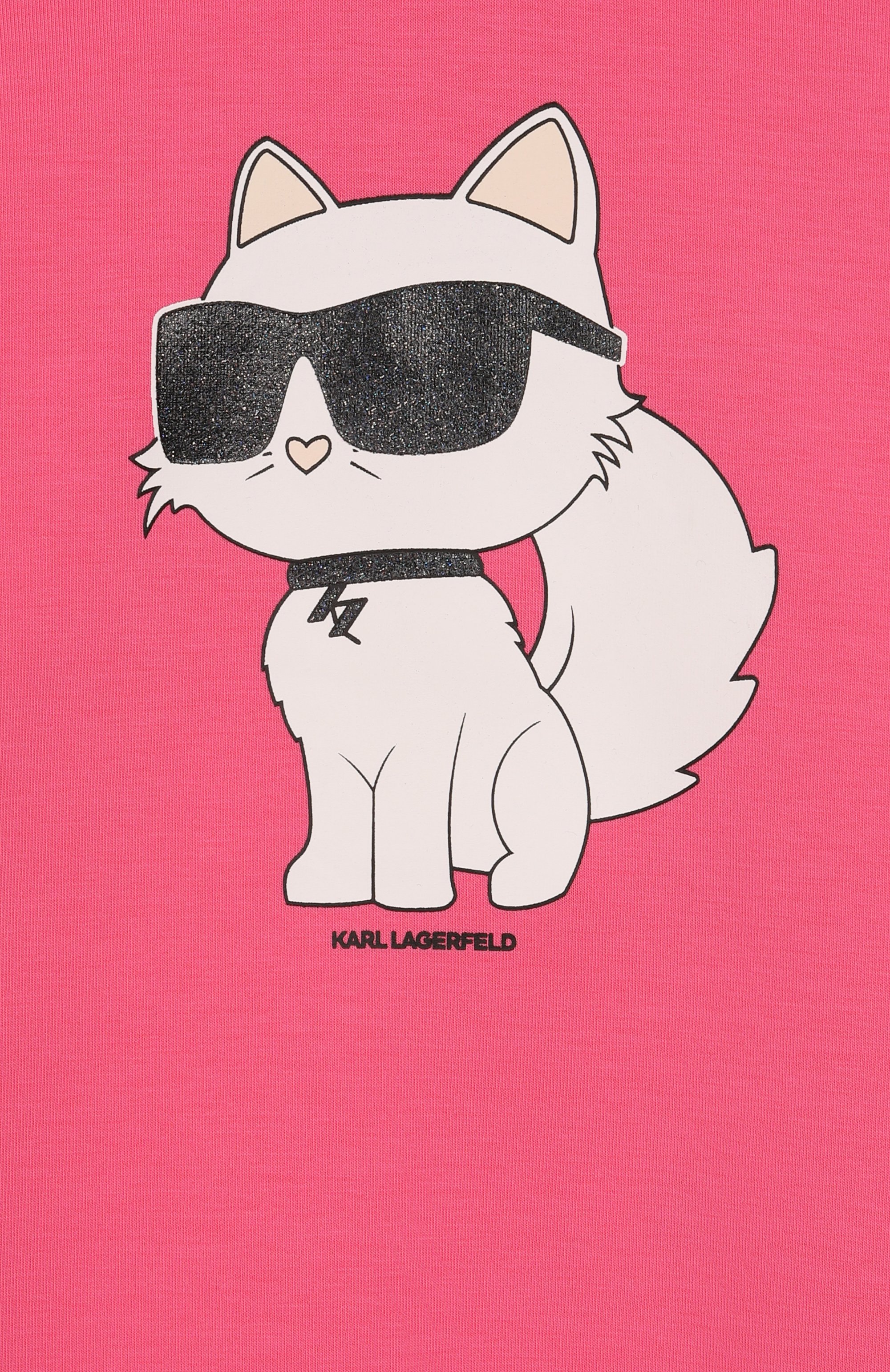 Хлопковое платье KARL LAGERFELD KIDS розового цвета по цене 12400 руб., арт. Z30657, фото 3 Хлопковое платье KARL LAGERFELD KIDS, арт. Z30657, фото 3