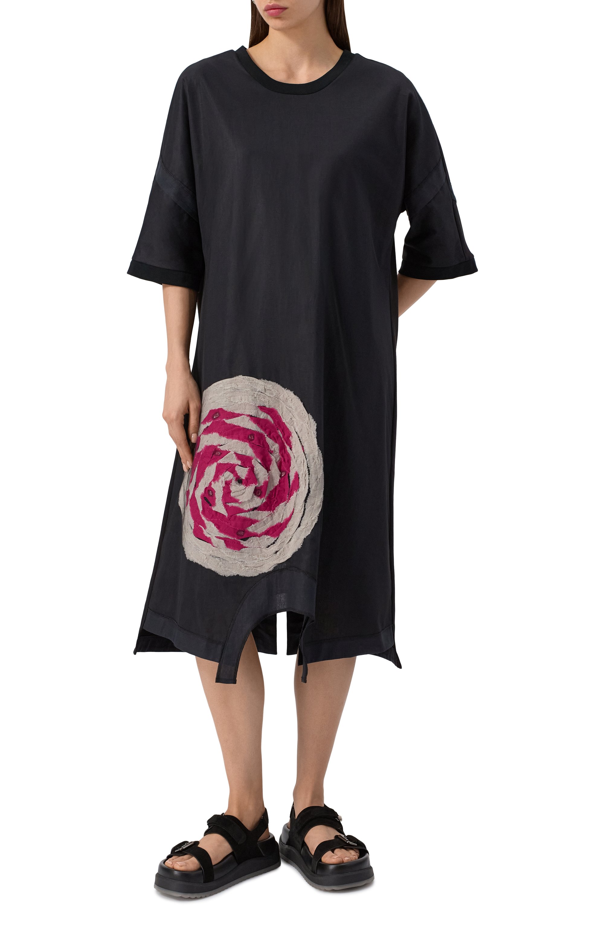 Платье из хлопка и льна MIDGARD PARIS, арт. DS35LN-OS-BK, фото 3